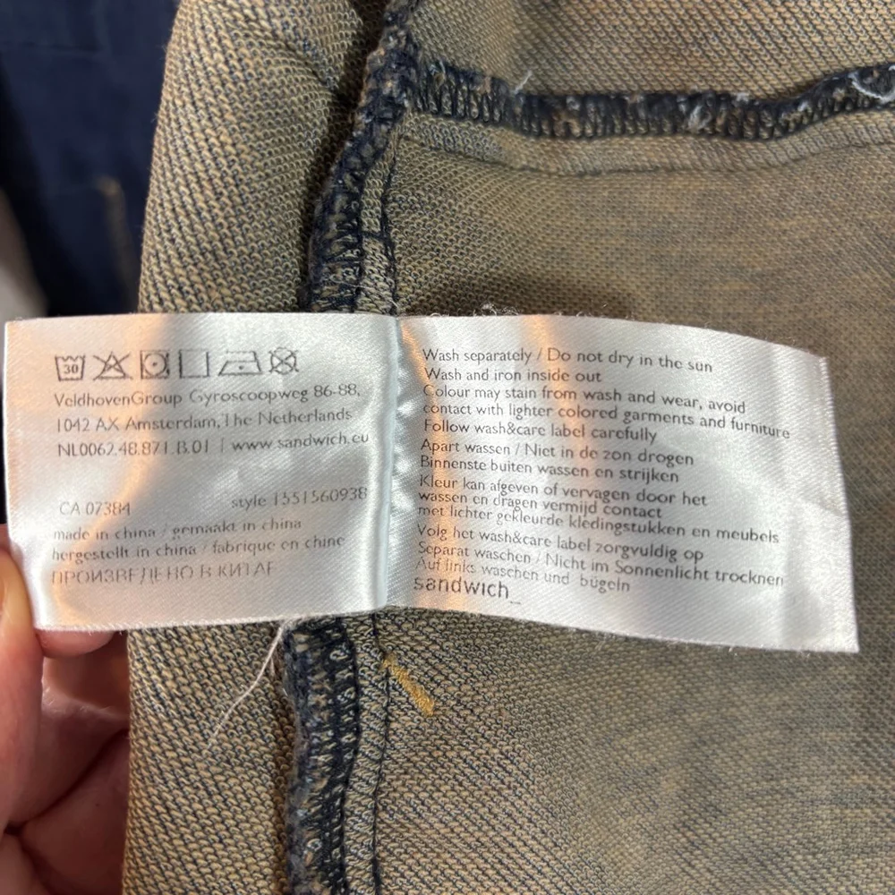 Sandwich Women’s Stretch Denim Blazer Jacket – Size 38 Early 2000s / Y2K Style - Picture 9 of 9